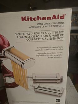 KitchenAid 3-Piece Pasta Roller & Cutter Set (KSMPRA) - Excellent Condition