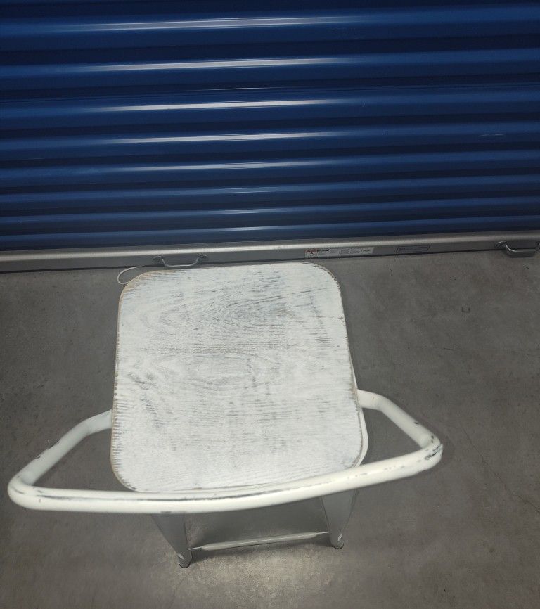 High Seat Distressed Bar Stool
