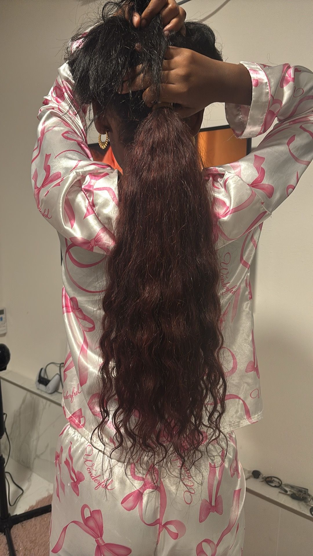 Pelo Rojo Rizo Es Natural Humano
