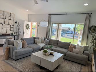 Big grey sectional