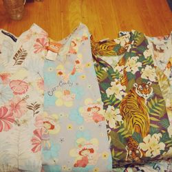 Scrub Tops Size Large 