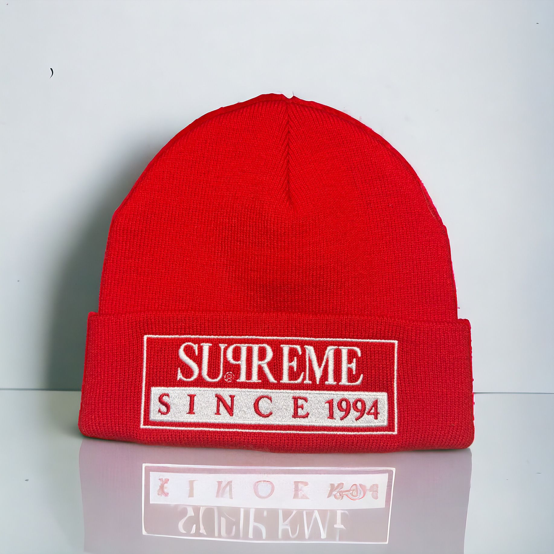 Red Supreme Reserved Beanie 