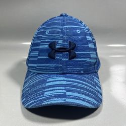 Under Armour Hat Cap Stretch Fit S/M Blue Youth Kids