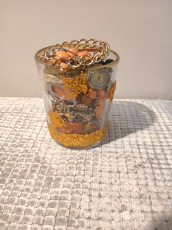 ☄️Orange themed mystery jewelry jar