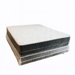 Queen Mattress Come And Box  Spring  - Free Delivery 🚚 To Reasonable Distance 