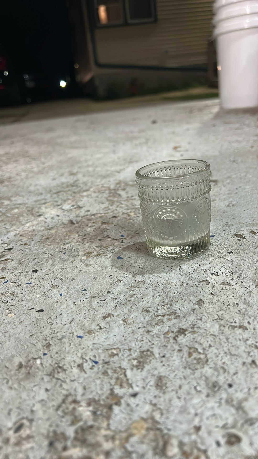 Small Glass Candle Holder 