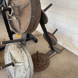 Olympic Weights And Rack 