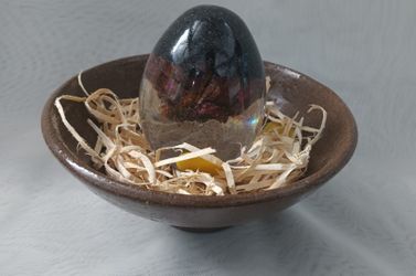One Of A Kind Handmade Resin Dragon In Egg And Nest