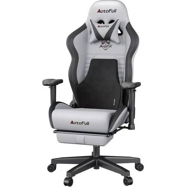 AutoFull C3 Reclining Gaming Chair w/ Lumbar Support and Footrest
