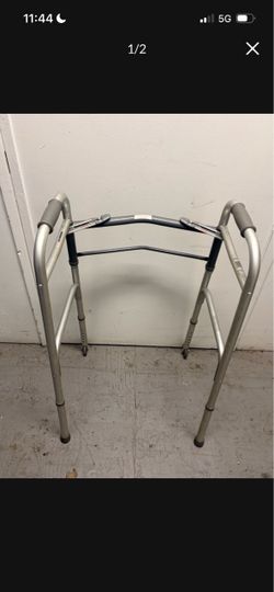 Folding Aluminum Walker with Hand Grips