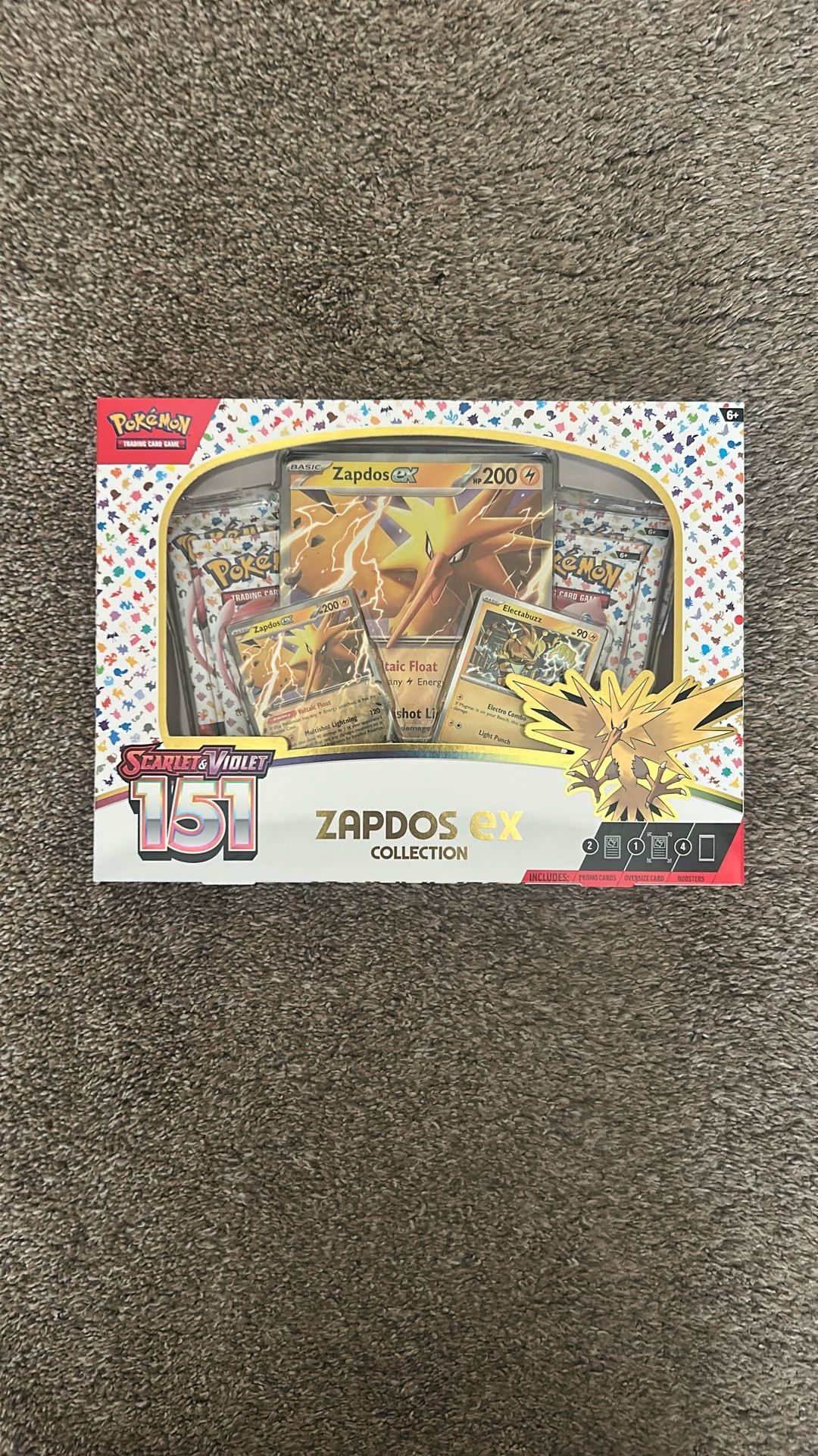 NEW POKEMON 151 Zapdos Ex Collection 