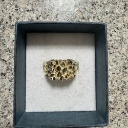 10k Gold Nugget Ring