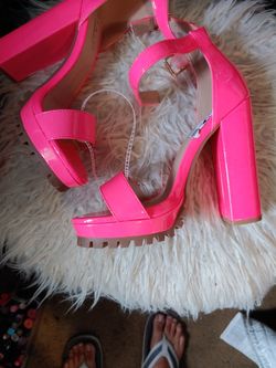 Cute hot pink heels