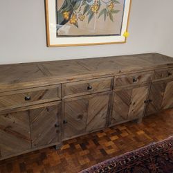 Dania Wood Dining Room Cabinet Sideboard