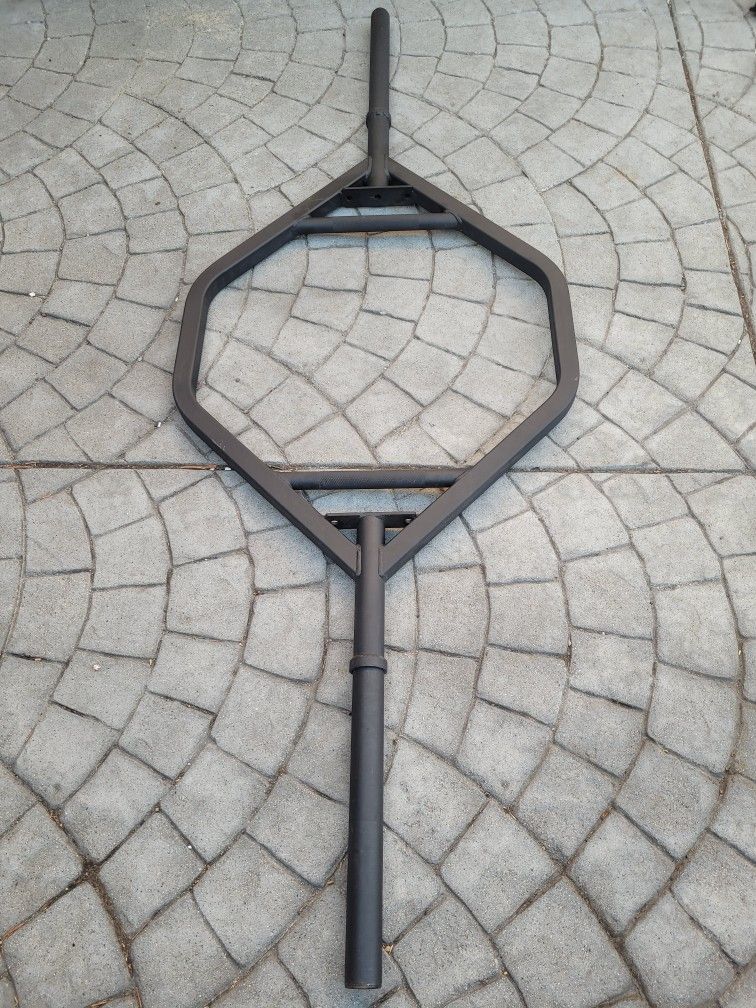 Trap Deadlift Shrug Olympic Bar