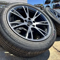 FREE DELIVERY- 2025 Tesla Model Y Gemini Charcoal Wheels Continental EV TIRES 255/45R19 SENSORS