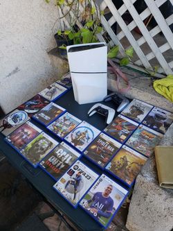 Read with me $500 2 Controllers 0 Games & 2025 PS5 Slim Disc Version 2nd edition. Black ops 7 is $70! Steelbook $70! Rest $30! Per game. All $1k or Ca