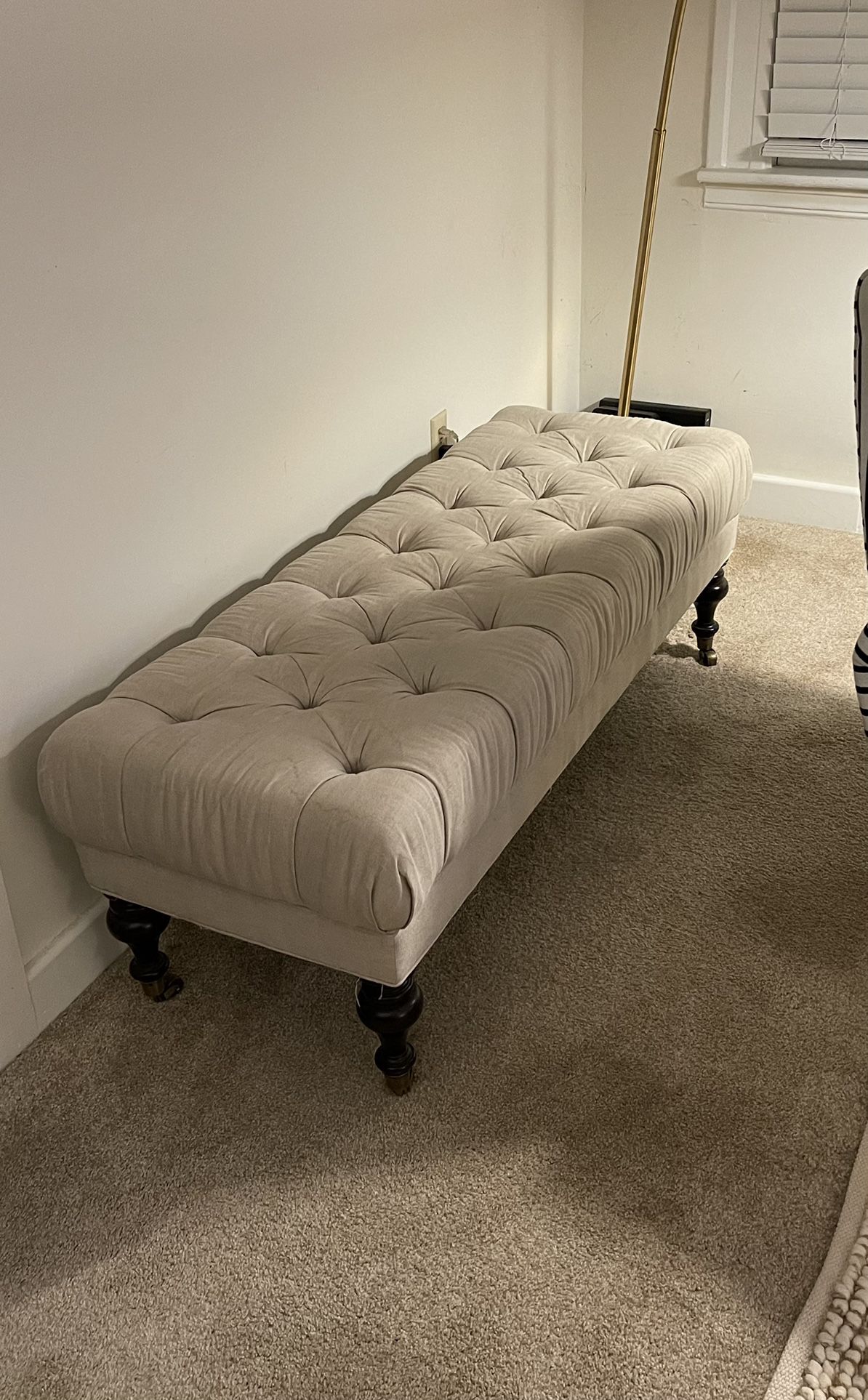 Tufted William Sonoma Home Bench/coffe Table