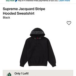 Supreme Jacquard Stripe Hooded Sweatshirt 