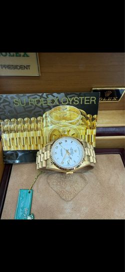 Stickered New Condition Rolex Day-Date 36 18238 18k yellow gold Double Quick