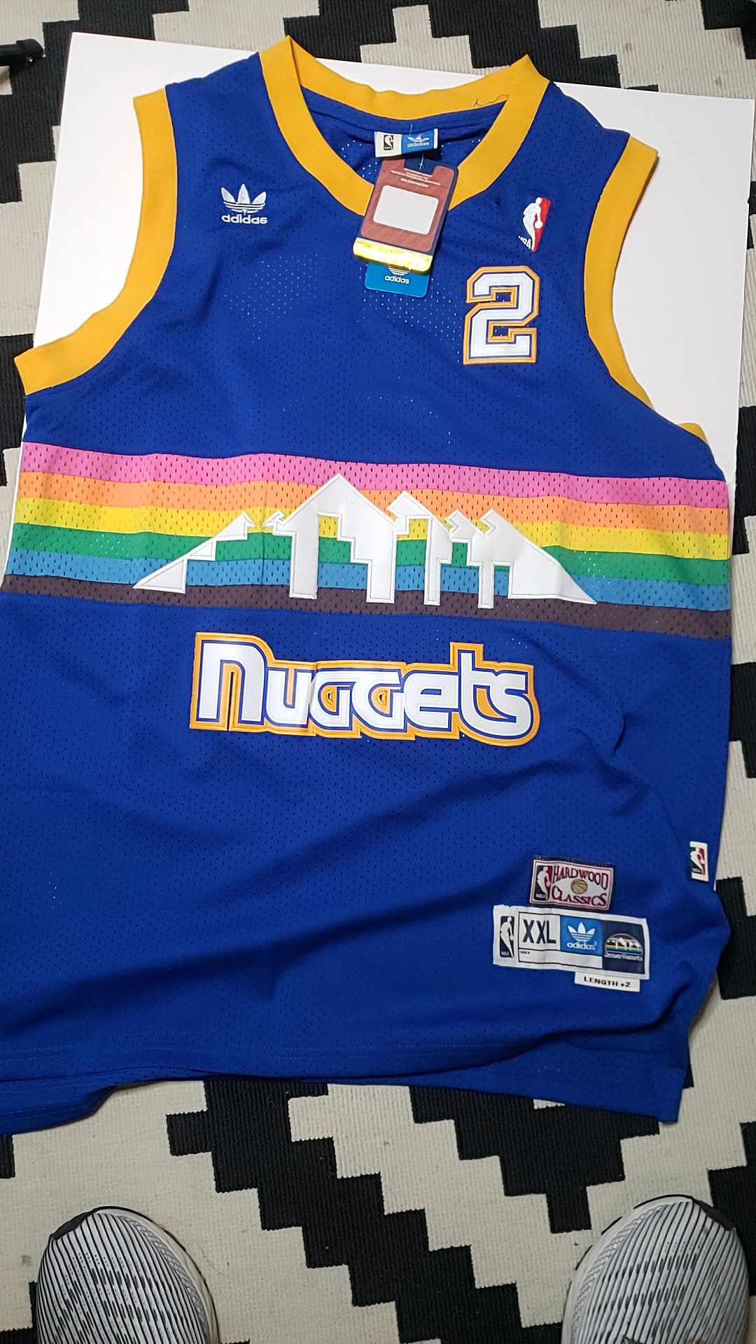 Vintage Adidas Denver's nuggets basketball Jersey