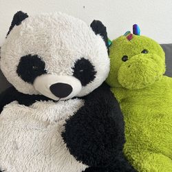 Giant Plushies Panda And Dragon Toy
