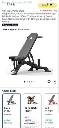 Mobile Bench for Gym