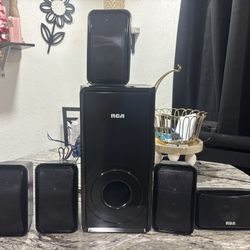 Rca Subwoofer And Speakers As is