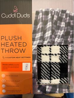 Cuddl Duds Plush Heated Throw Blanket