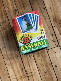 1991 BOWMAN BASEBALL BOX WAX PACKS