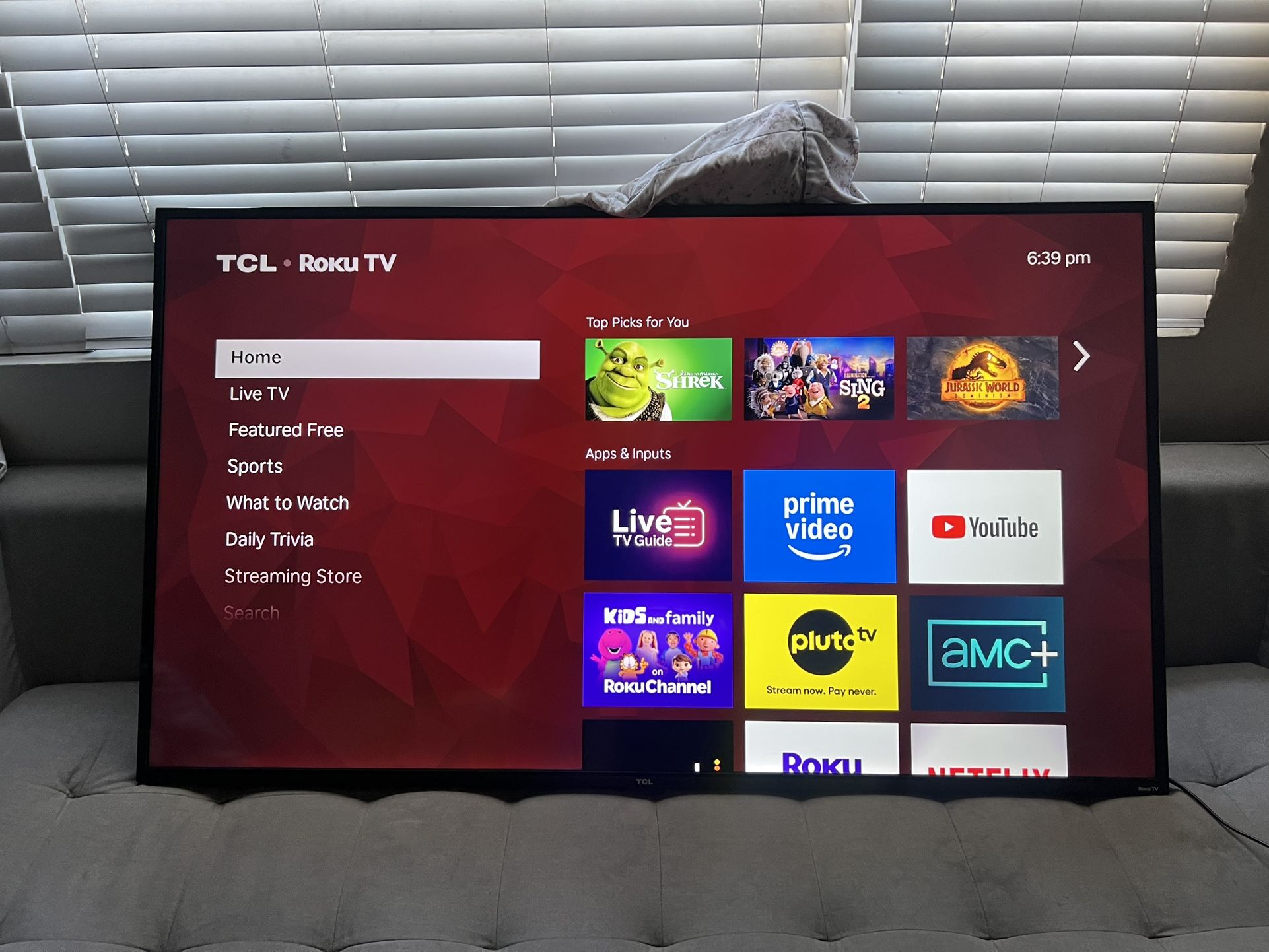 50 Inch 4K Roku TCL Smart TV