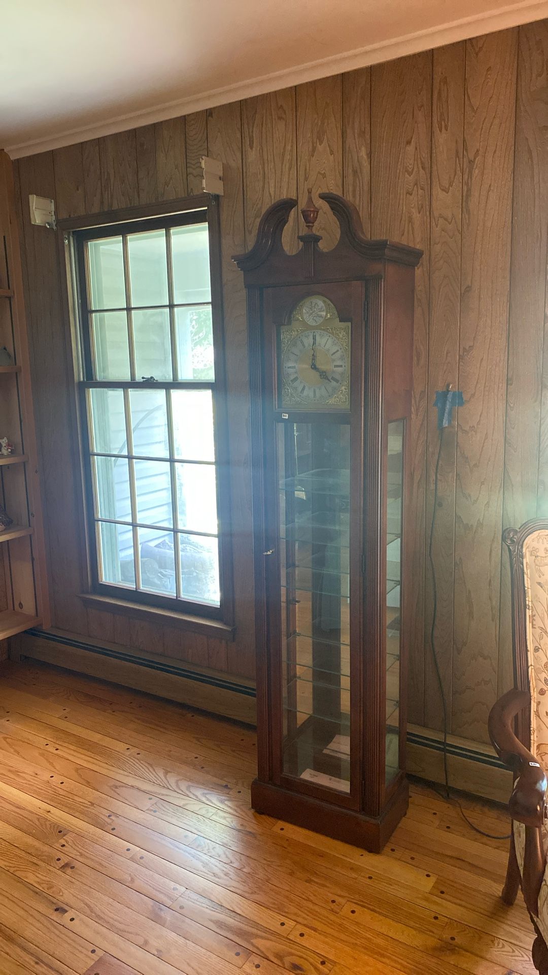 Elegant Wood Clock Cabinet