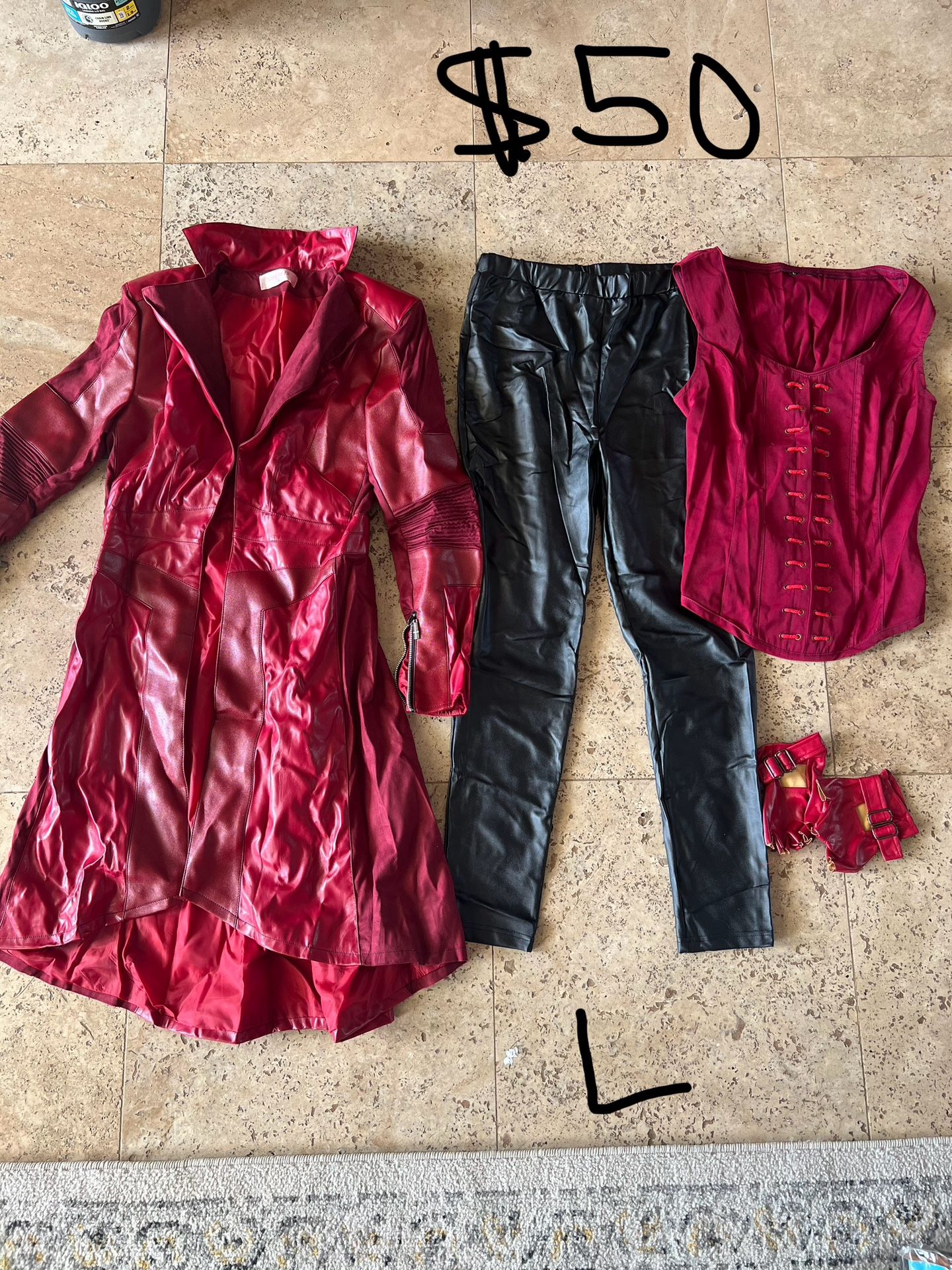 scarlet witch costume - adult large