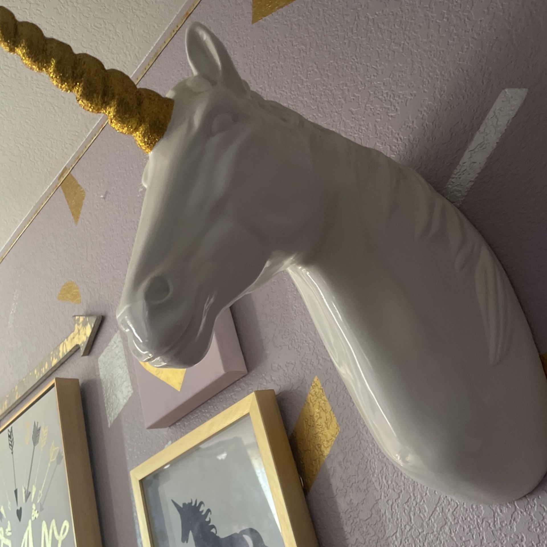 Unicorn Head Wall Decoration