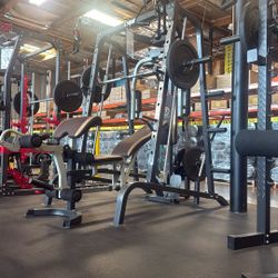 Marcy MD-9010g Squat Rack Power Cage Functional Trainer with Smith Machine Option x 