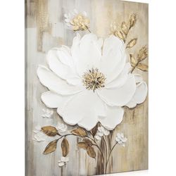 Magnolia Flower Canvas Oil Painting Hand