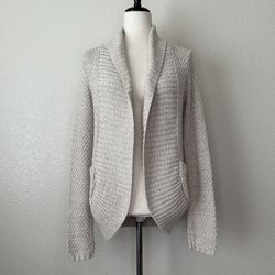 Urban Outfitters Silence + Noise Open Front Tan Knit Cardigan