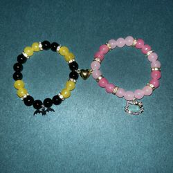 matching bracelets: 6 inch/15.2 cm 