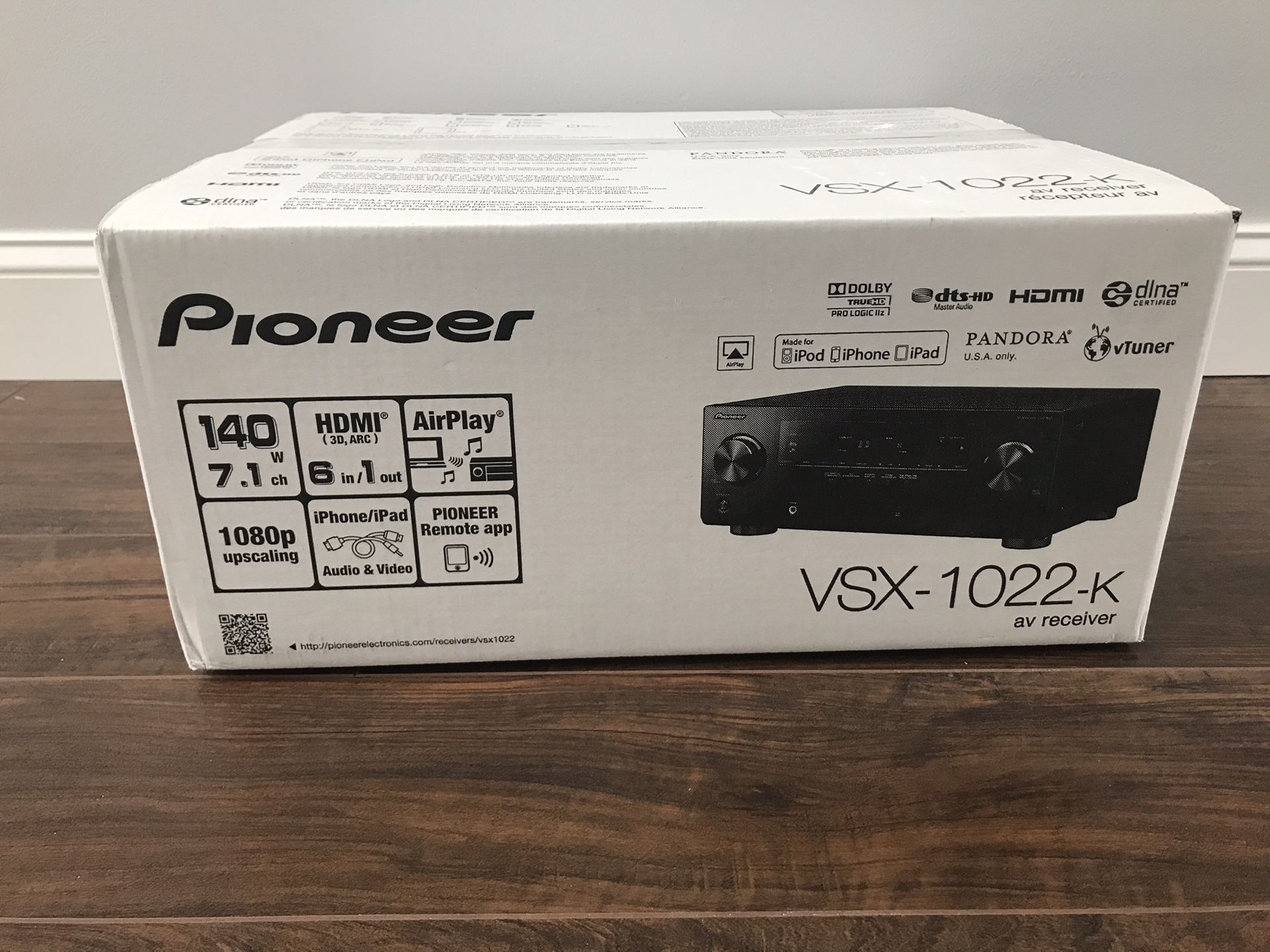 Pioneer VSX-1022-K Receiver (Brand New)