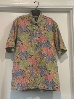 Reyn spooner Men's Tropical Print Short Sleeve Button-Up Shirt