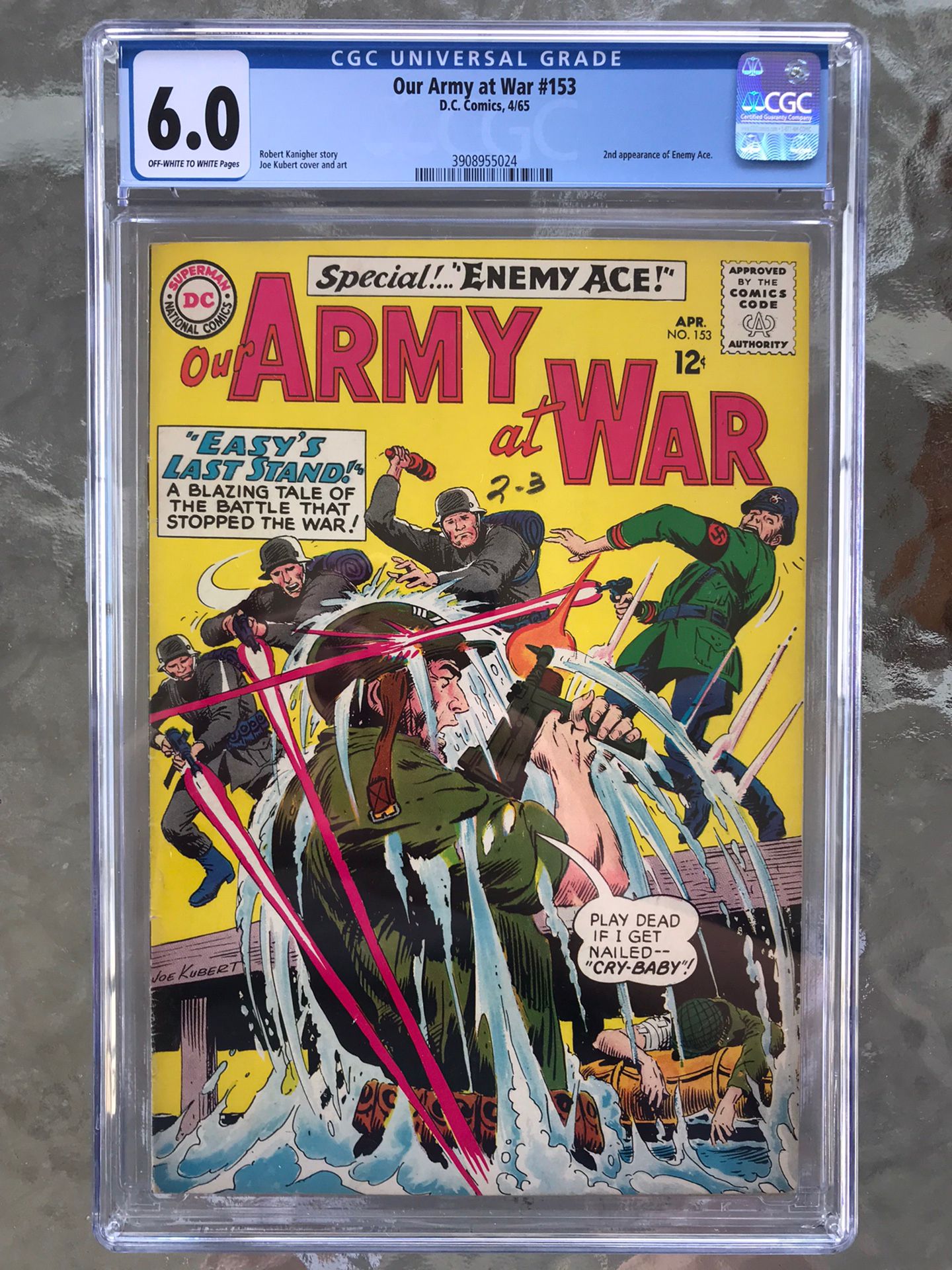 Our Army at War #153 (1965) CGC 6.0 — O/w To White; 2nd appearance of Enemy Ace