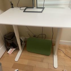 Electrical adjustable White Standing Desk 47 1/4x31 1/2" -IKEA BEKANT