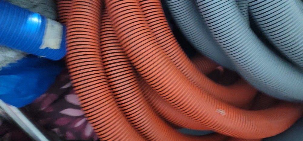 50Ft 2" Carpet Cleaning Vacuum Hoses With Cuffs