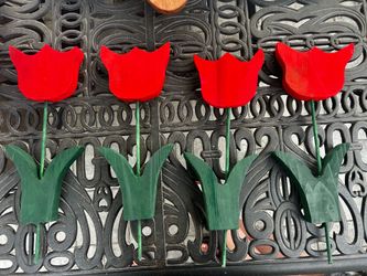 Homemade wooden lawn decor