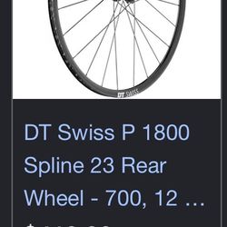 Dt Swiss G1800 rear wheel