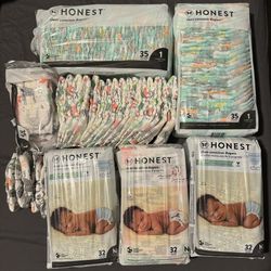 Honest Diapers Size NB and 1
