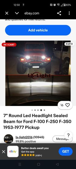 Brand new 7-in headlights LEDs for cheap Wrangler 1976 to 86 DJ 8 scrambler 81 385 TJ 97 through 2006 LJ unlimited 2003 2006 and JK and JKU 2007 throu