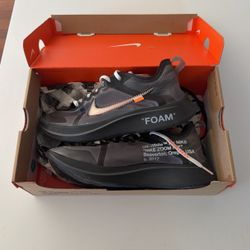 Off White Zoom fly Black Sz 8.5