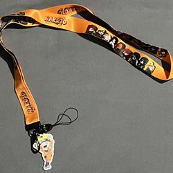 Naruto Lanyard w/Charm (New)