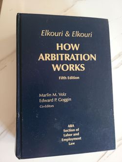 Elkouri & Elkouri How Arbitration Works Fifth Edition